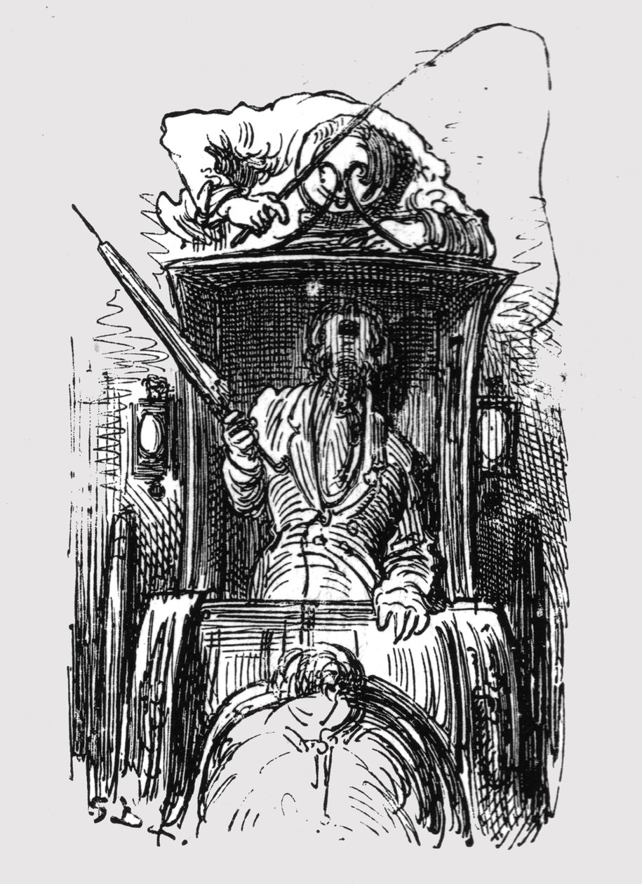 „Hans taxi”, 1872. alkotó: Gustave Dore