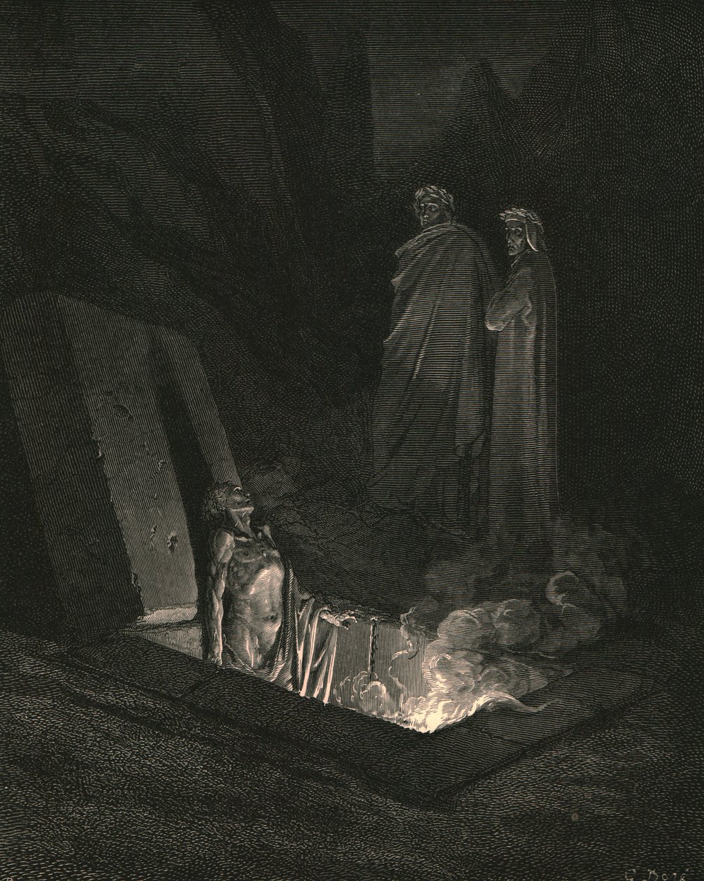 Ő, amint ott álltam a sírok lábánál, eyd nekem egy helyet, c1890. alkotó: Gustave Dore