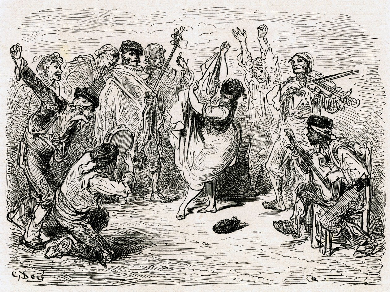 Illusztráció a Charles Davillier által 1866-ban kiadott 