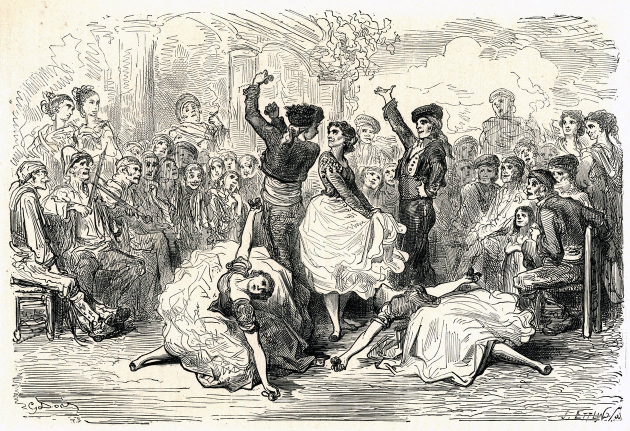 Illusztráció a Charles Davillier által 1866-ban kiadott 