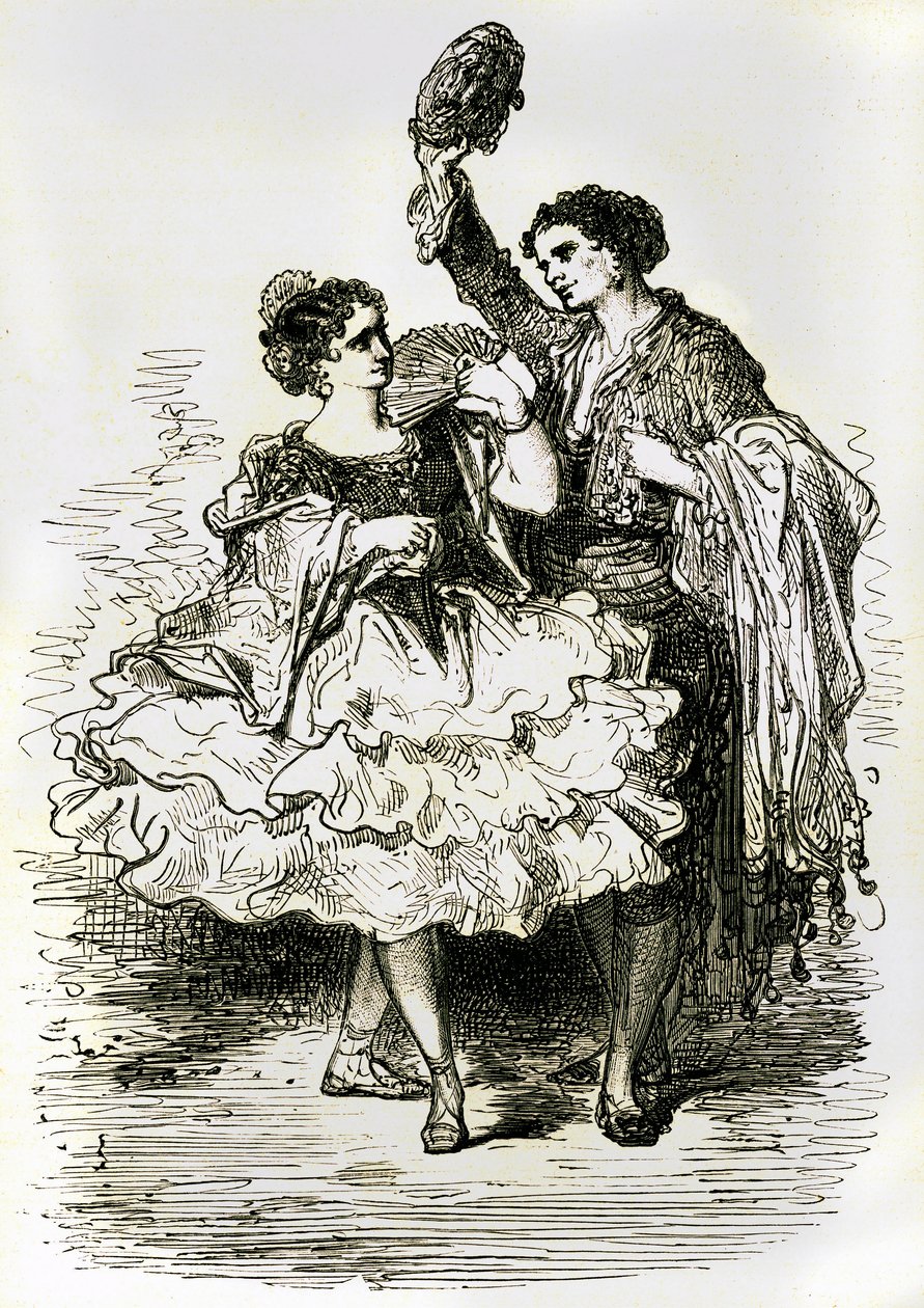 Illusztráció a Charles Davillier által 1866-ban kiadott 