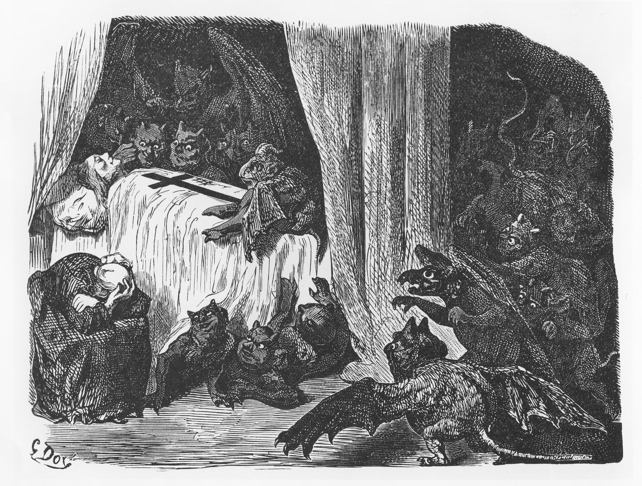 Illusztráció François Rabelais „Le Tiers Livre des Faicts et Dicts Hérosques du Bon Pantagruel” című művéből alkotó: Gustave Dore