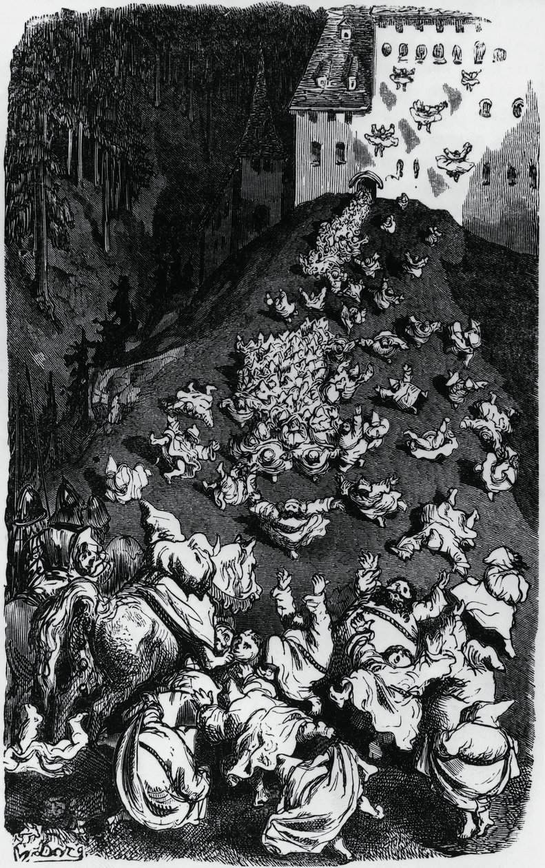 Illusztráció Honore de Balzac (1799-1850) humoros mesegyűjteményéhez (Contes drolatiques) alkotó: Gustave Dore