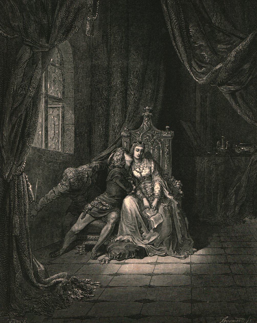 A leveleiben aznap nem olvastunk többet, c1890. alkotó: Gustave Dore