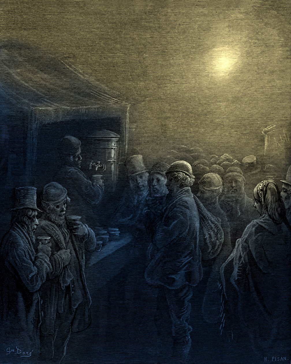 Gustave Doré Inside the Docks alkotó: Gustave Dore