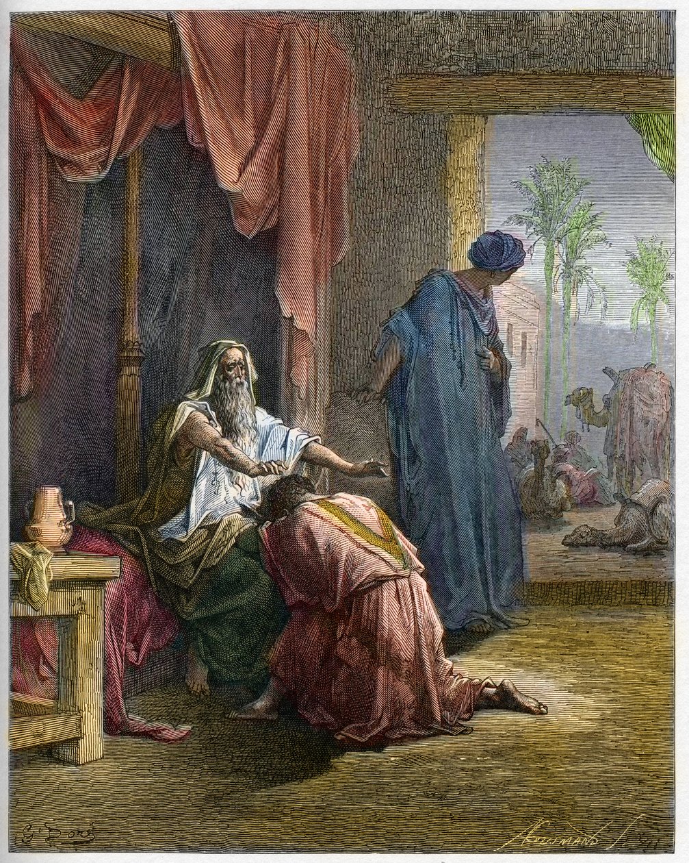 Isaac benit Jacob – Genese (27 alkotó: Gustave Dore