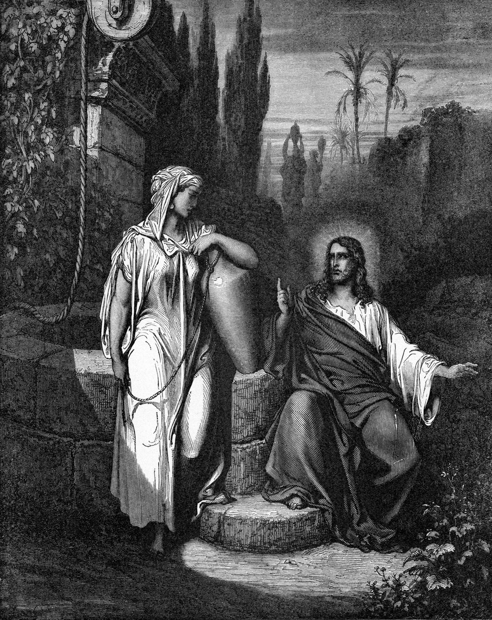 Jézus és a szamáriai asszony alkotó: Gustave Dore