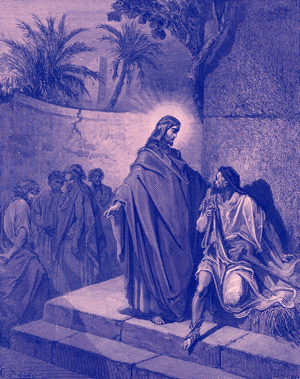 Jézus meggyógyít egy bénult embert – Biblia alkotó: Gustave Dore