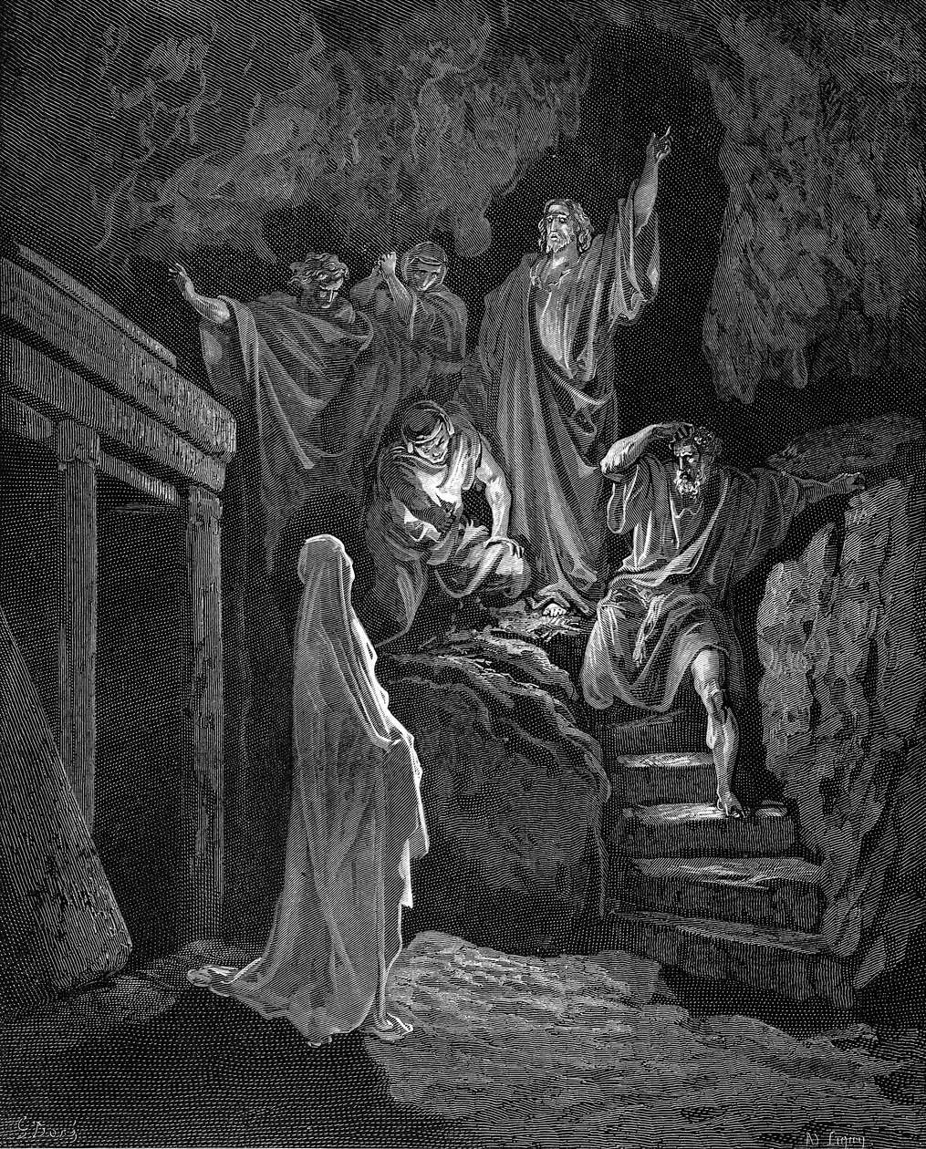 Jézus feltámasztja Lázárt a sírjából, 1865-1866 alkotó: Gustave Dore