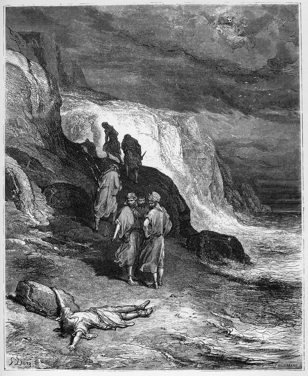 Jupiter et le Passenger – JUPITER ÉS AZ UTAS – Jean de La Fontaine „Fables”-jából alkotó: Gustave Dore