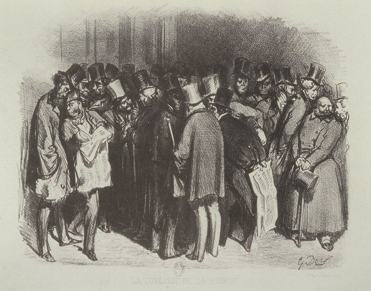 A tőzsde kulisszái alkotó: Gustave Dore