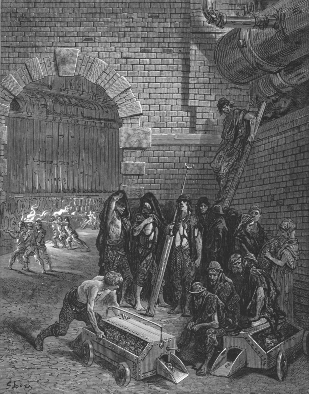 „Lambeth Gas Works”, 1872. alkotó: Gustave Dore