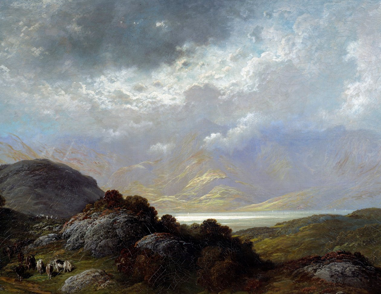 Gustave Dore (1832-1883) skóciai táj festménye, 19. századi Caen, Szépművészeti Múzeum alkotó: Gustave Dore