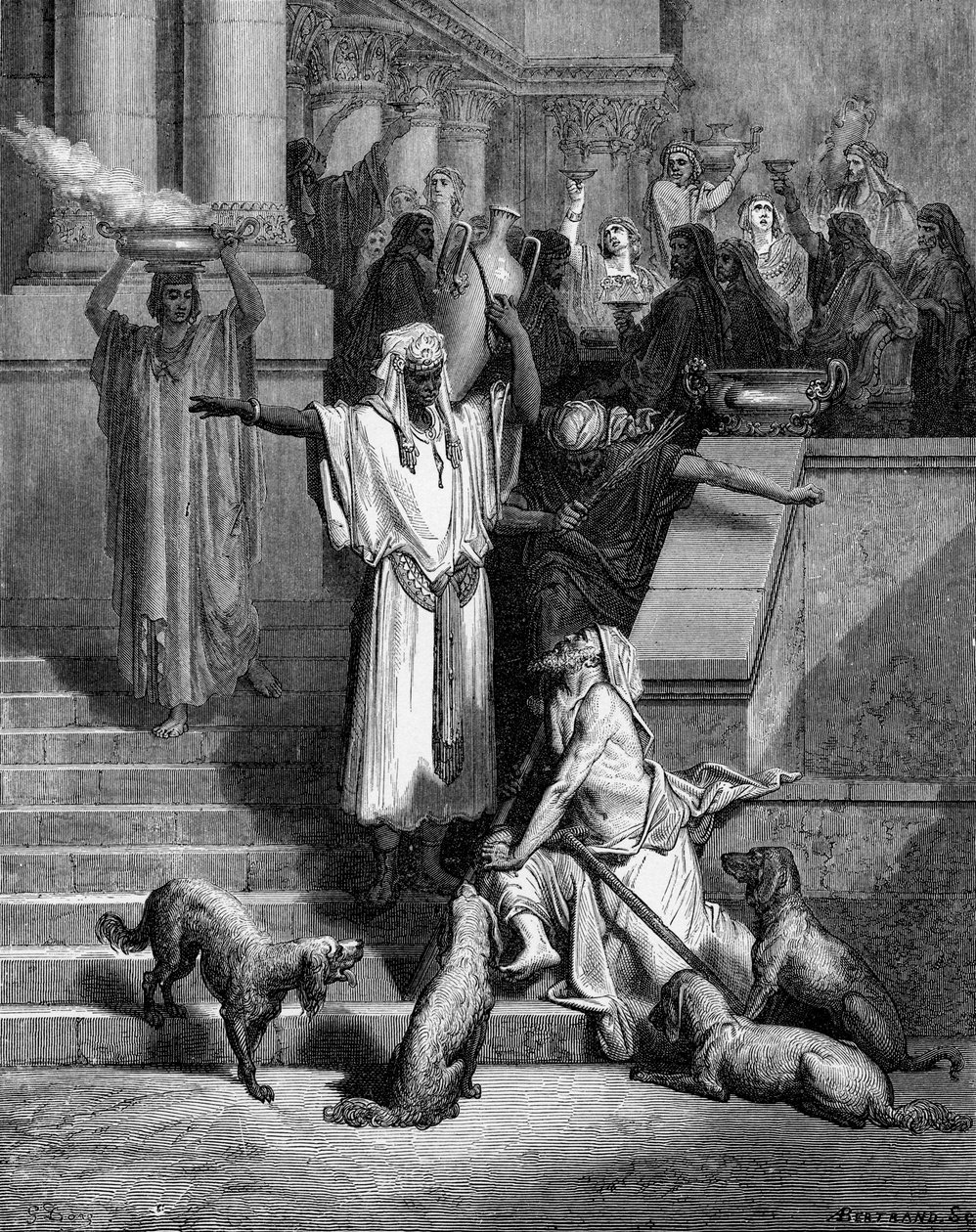 Lázár és a gazdag ember alkotó: Gustave Dore