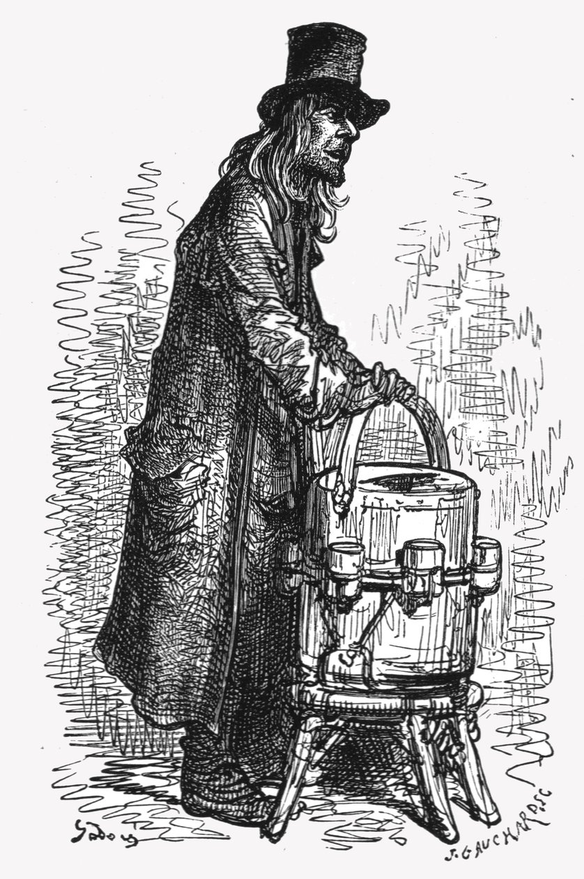 „Limonádéárus”, 1872. alkotó: Gustave Dore