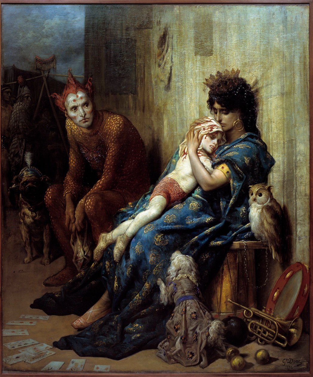 Gustave Dore (1832-1883) Les Saltimbanks festménye alkotó: Gustave Dore