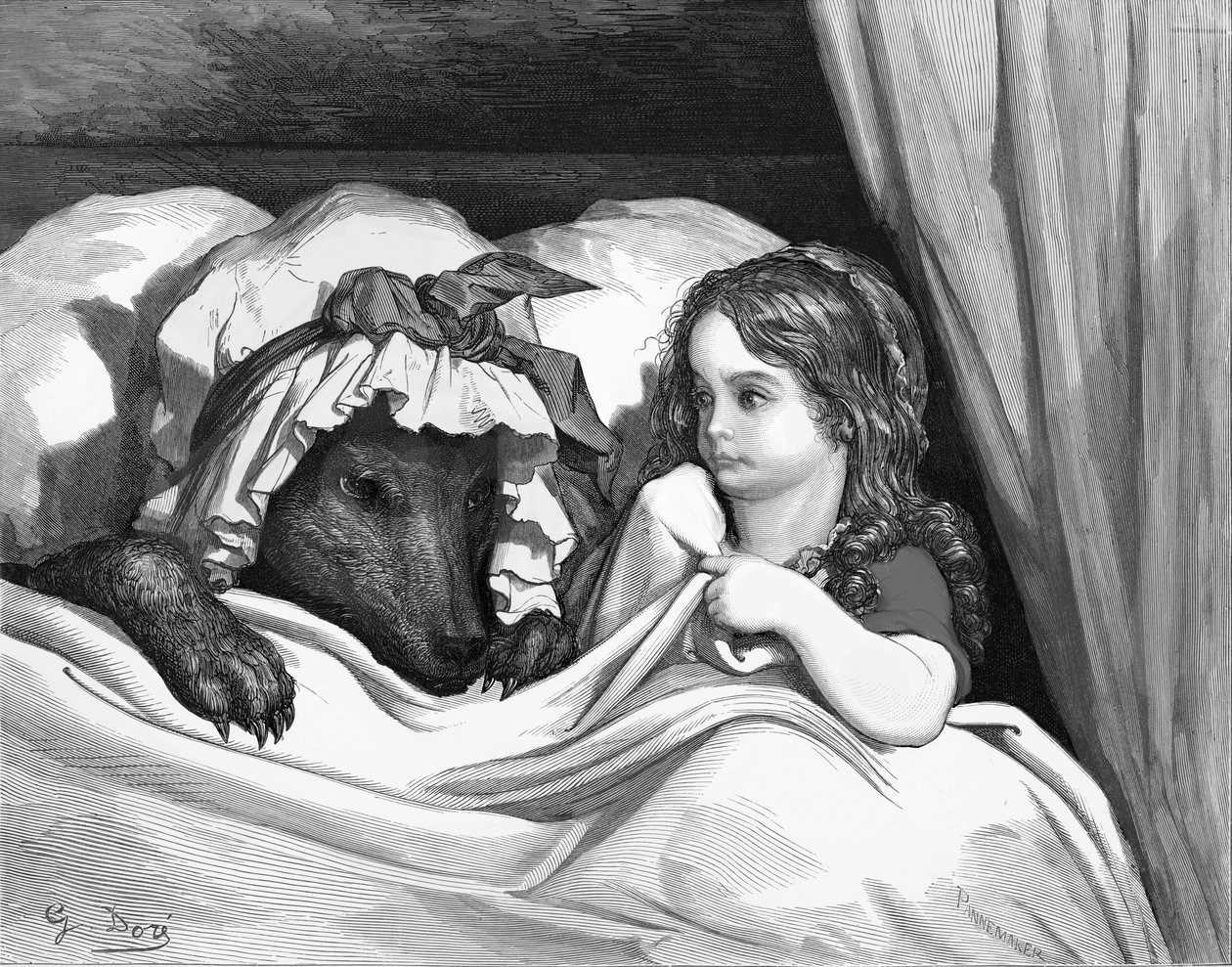 Piroska, Gustave Doré metszete. alkotó: Gustave Dore