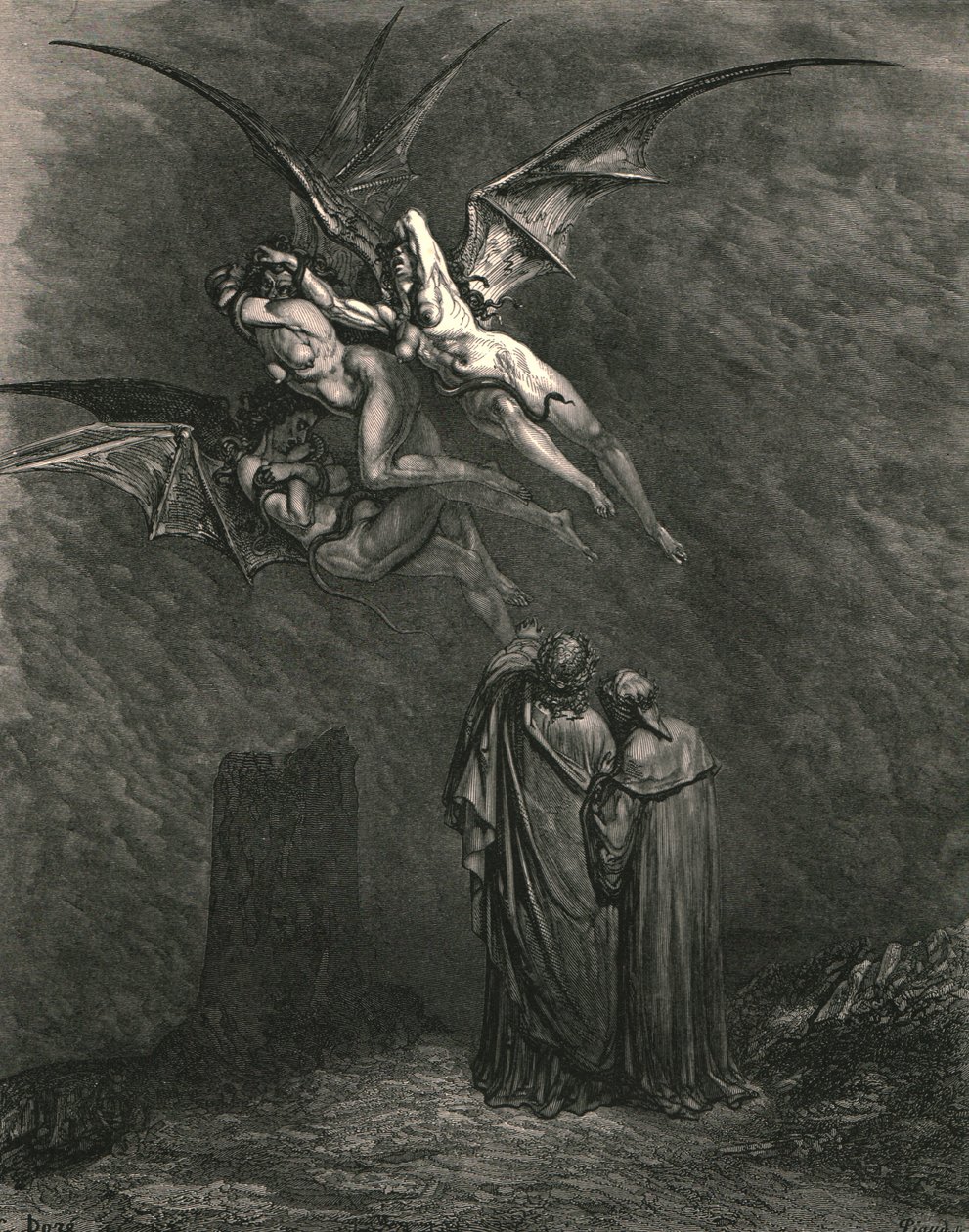 Jelölje meg mindegyik szörnyű Erynnis, c1890. alkotó: Gustave Dore