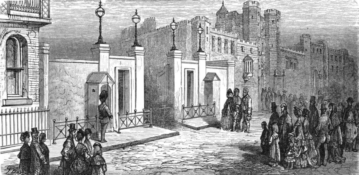 „Marlborough House – Várjuk a herceget”, 1872. alkotó: Gustave Dore