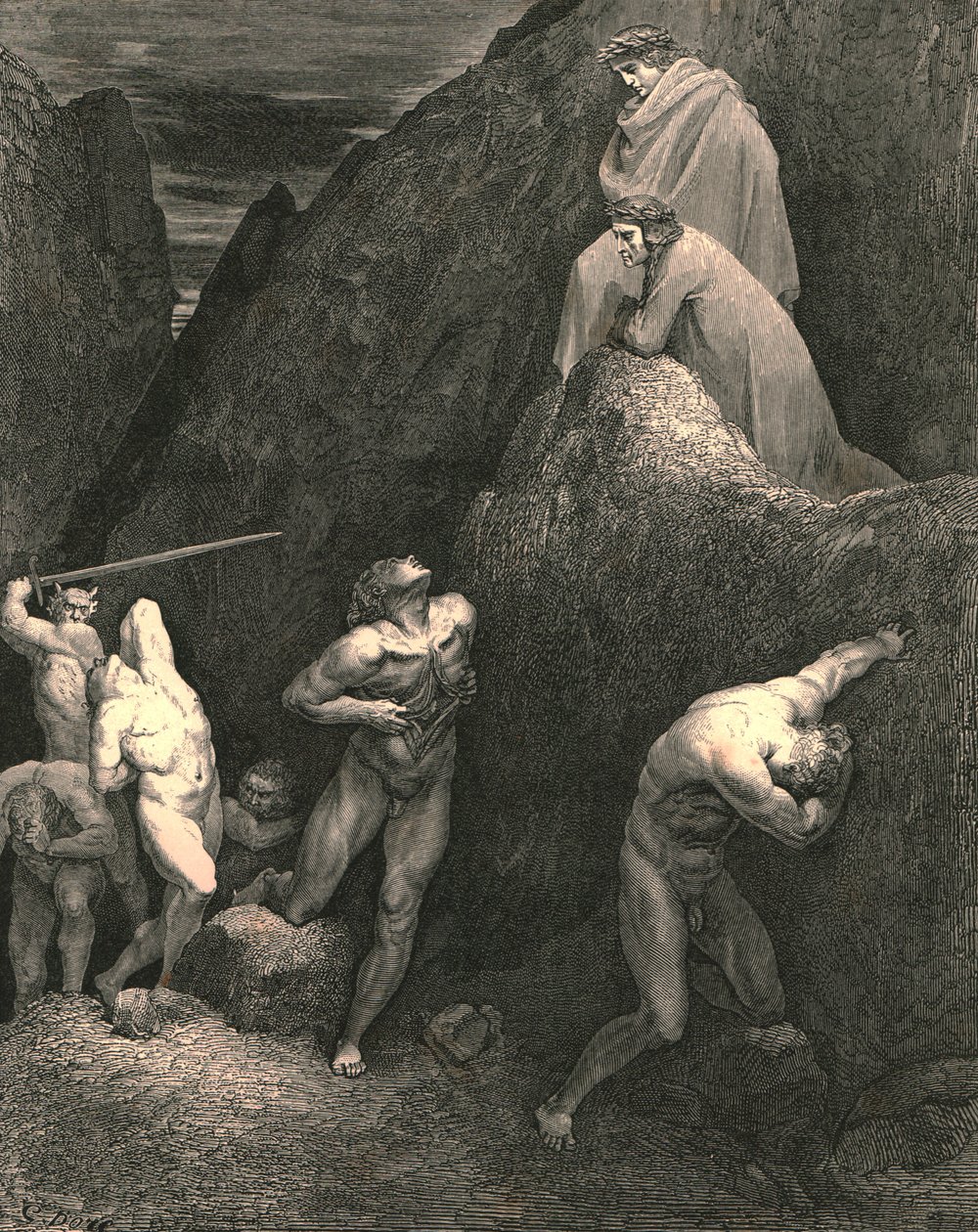 Most pedig jelöld meg, hogyan téplek! íme! Hogyan roncsolják Mahomet!, c1890. alkotó: Gustave Dore