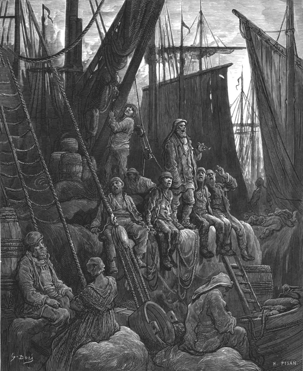 „Off Billingsgate”, 1872. alkotó: Gustave Dore