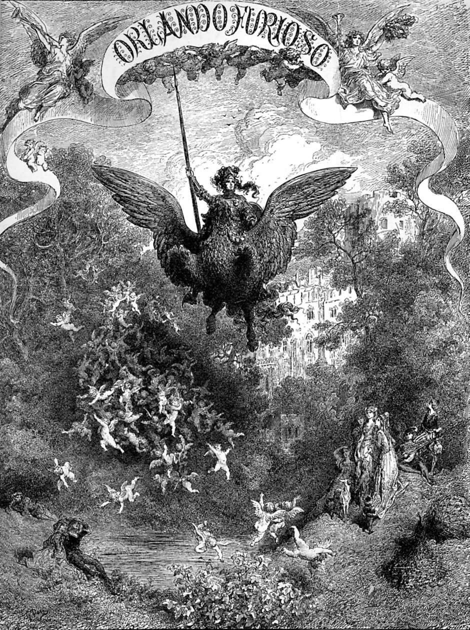 Orlando Furioso, Ludovico Ariosto, borító alkotó: Gustave Dore