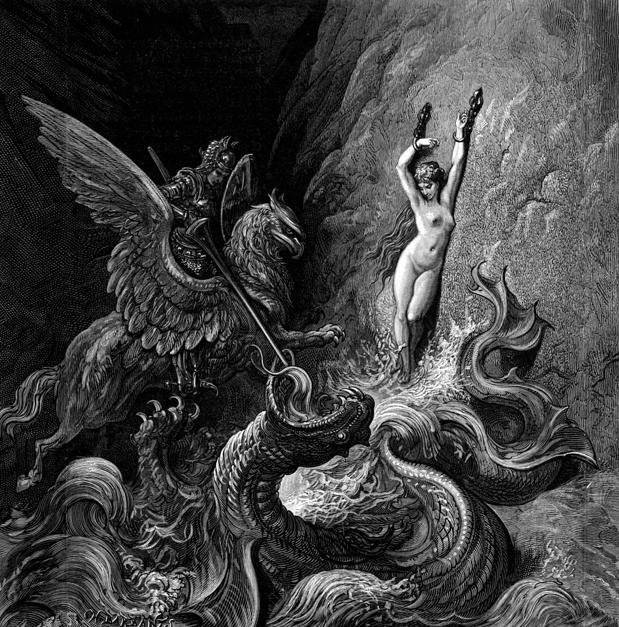 Orlando Furioso illusztrálta Gustave Doré alkotó: Gustave Dore