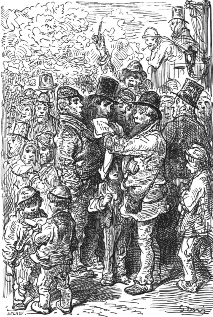 „A gyűrűn kívül”, 1872. alkotó: Gustave Dore