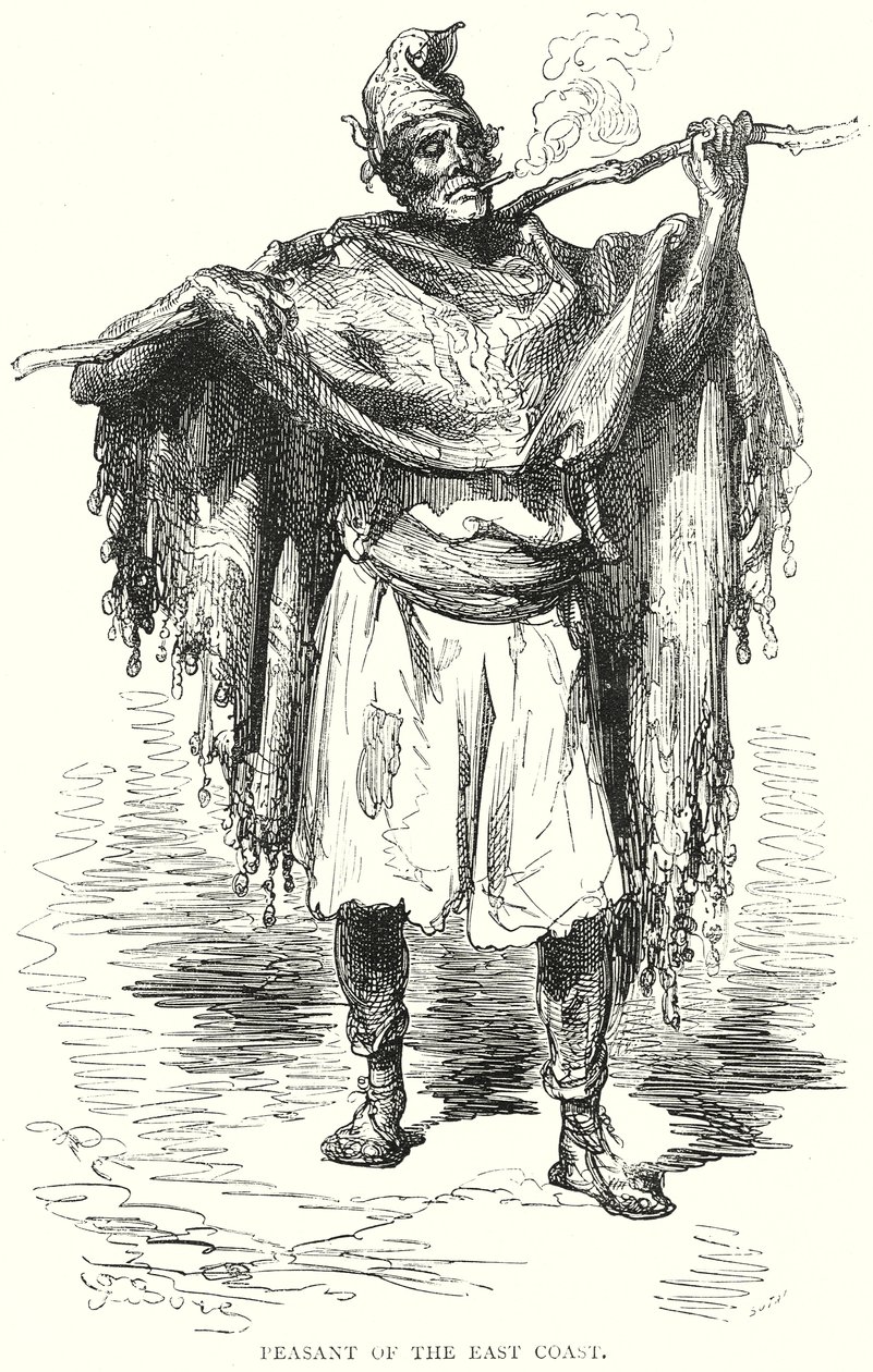 Keleti parti paraszt (metszet) alkotó: Gustave Dore