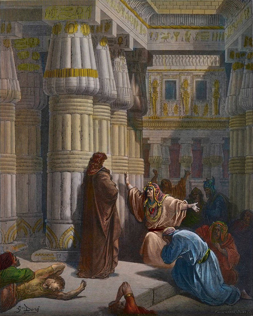 Fáraó hívja Mózest alkotó: Gustave Dore