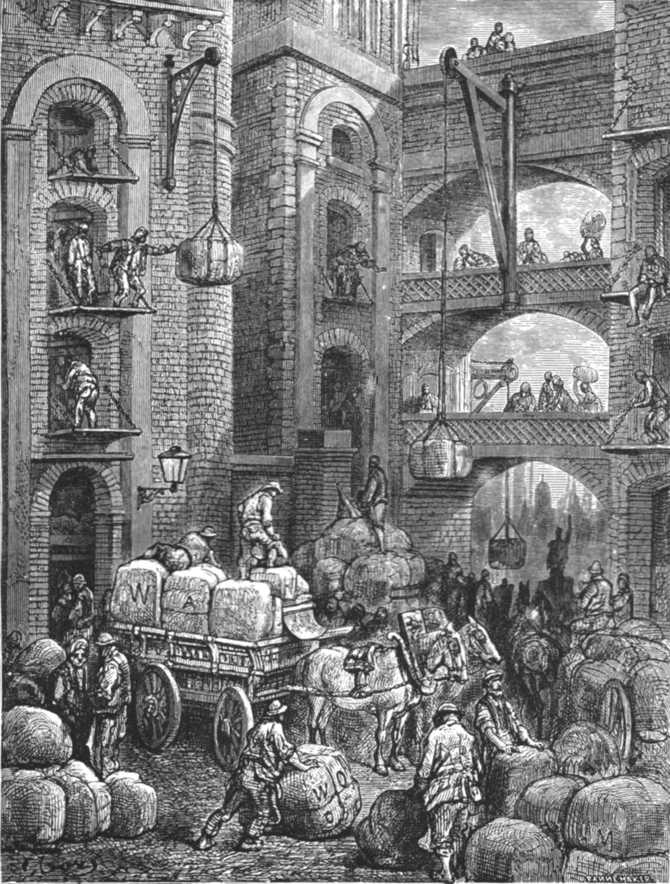 „Pickle Herring Street”, 1872. alkotó: Gustave Dore