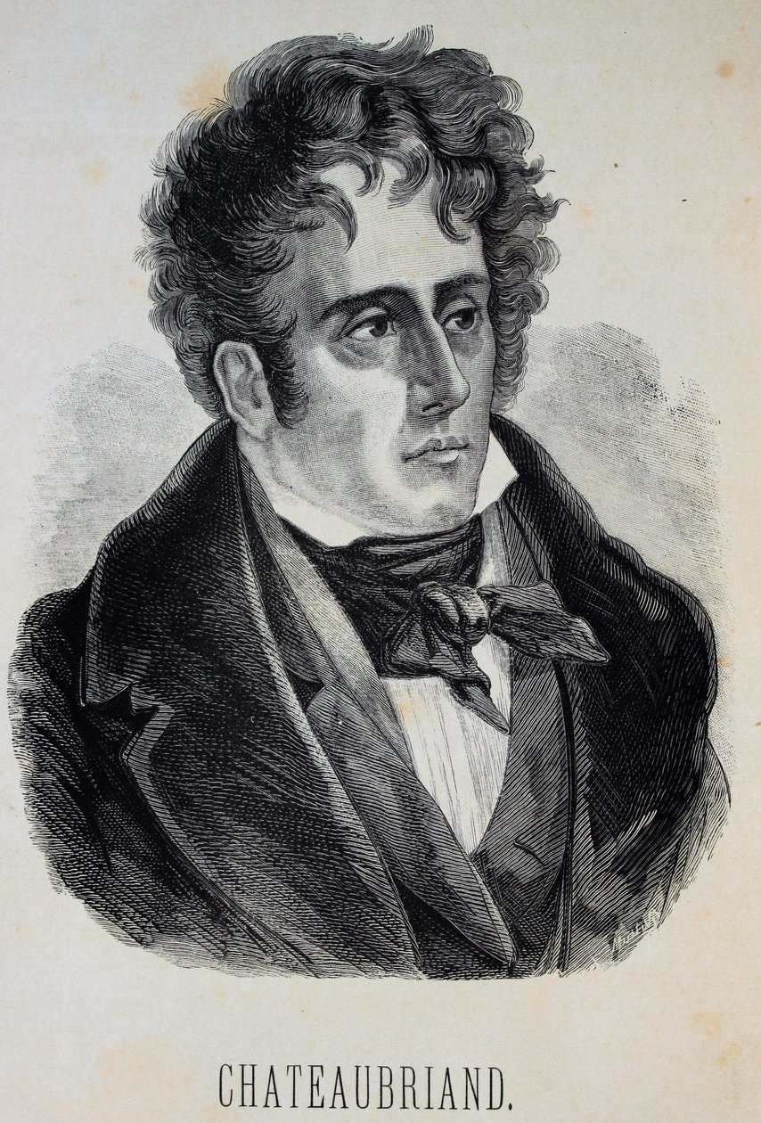 François-René, Chateaubriand vikomtja 1768-1848, 1880 portréja. alkotó: Gustave Dore