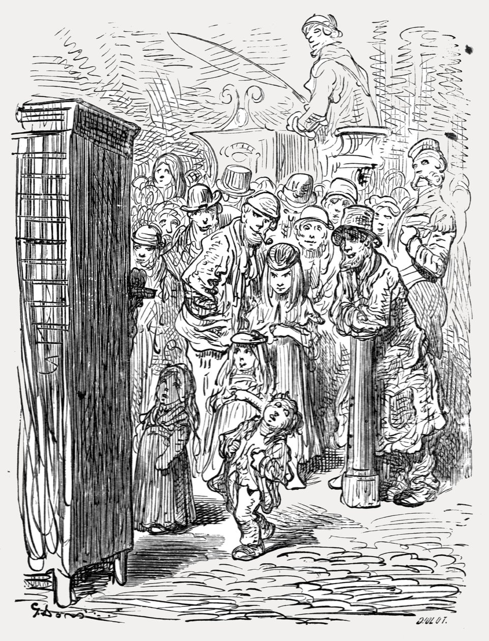 "Punch és Judy", 1872. alkotó: Gustave Dore