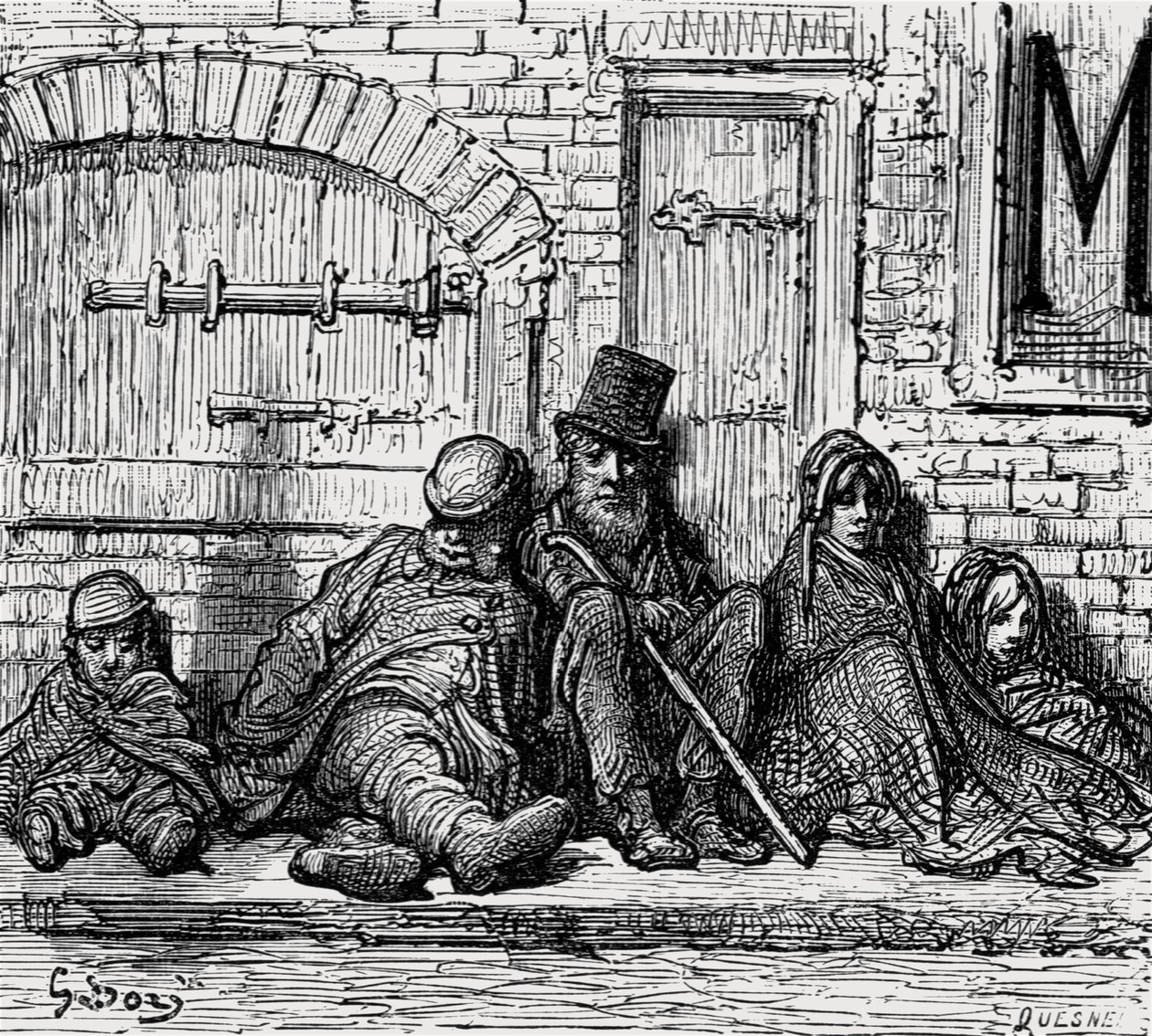 "Tető nélküli!", 1872. alkotó: Gustave Dore