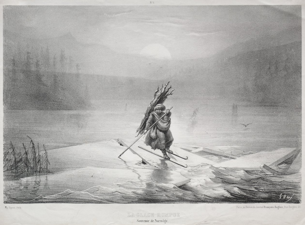 The Breaking Ice, Norvégia szuvenírje. alkotó: Gustave Dore