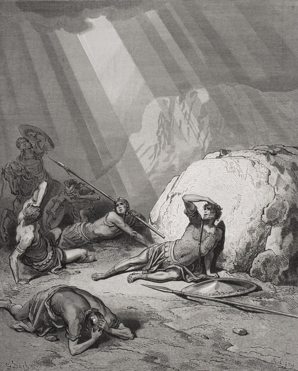 Szent Pál megtérése, ApCsel 9:1-6, illusztráció Dore 