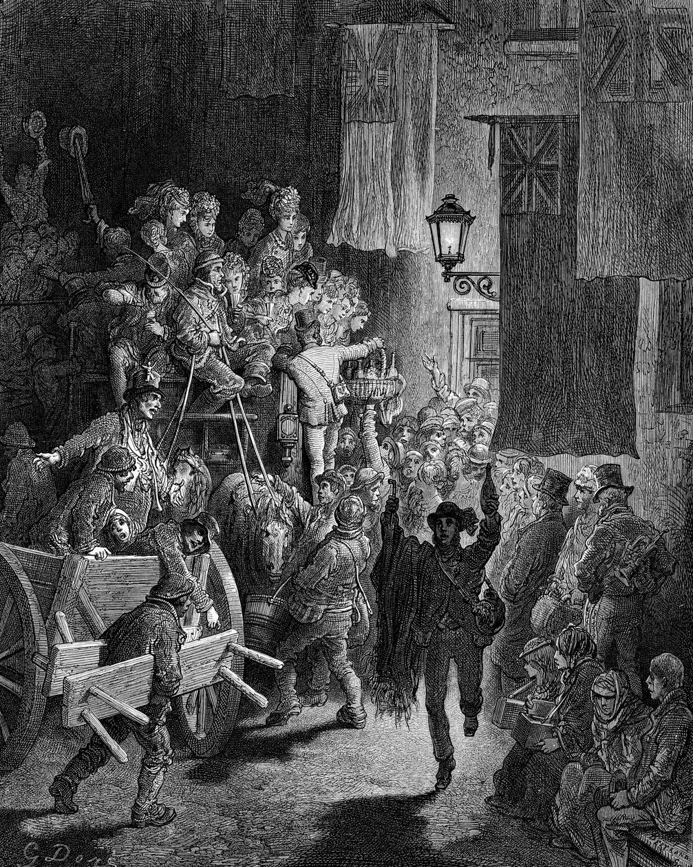 A Derby – Hazatérve, Gustave Doré alkotó: Gustave Dore