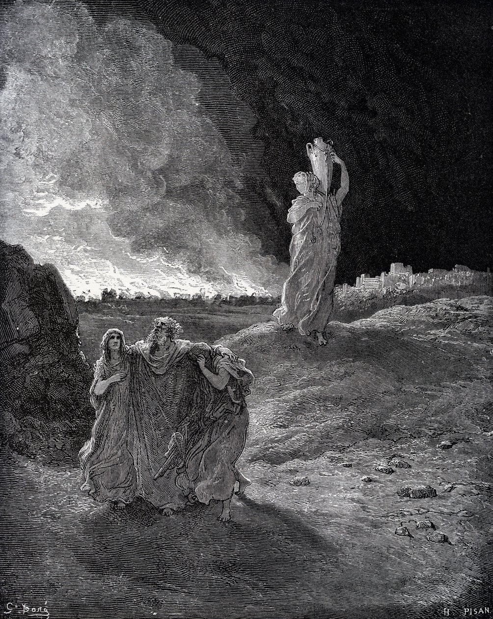 Szodoma pusztulása alkotó: Gustave Dore