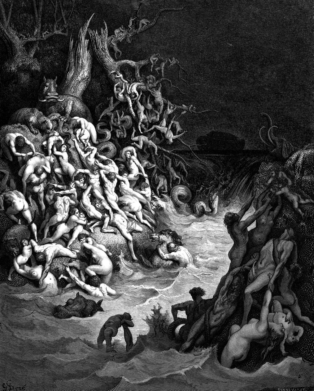 Az özönvíz, 1866 alkotó: Gustave Dore