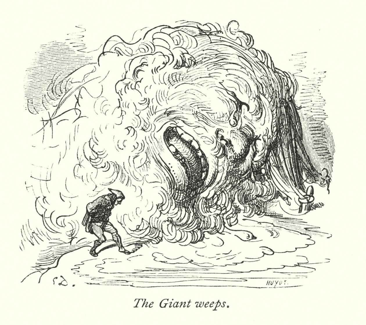 Az óriás sír (metszet) alkotó: Gustave Dore