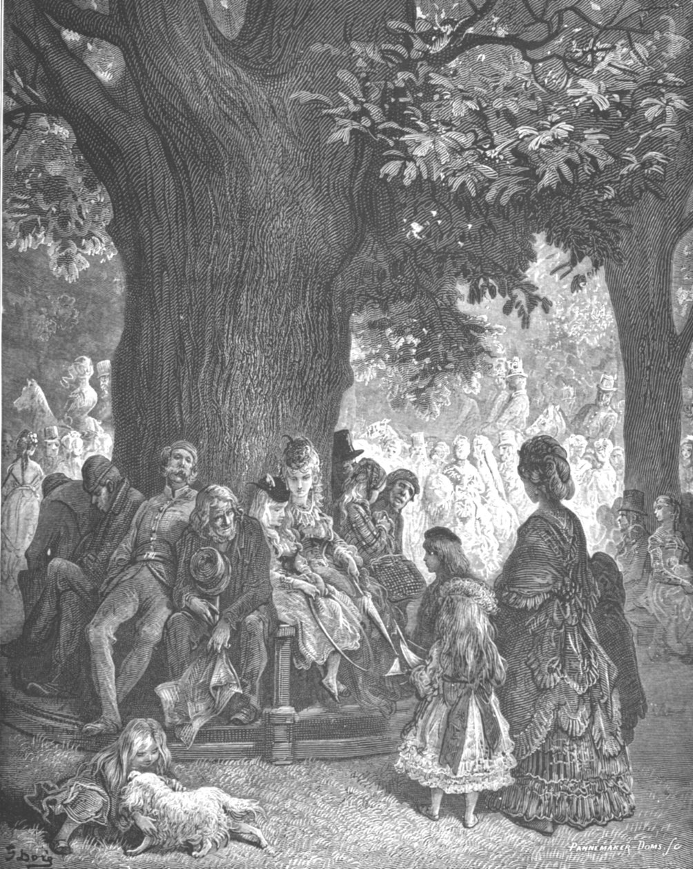 "The Great Tree - Kensington Gardens", 1872. alkotó: Gustave Dore