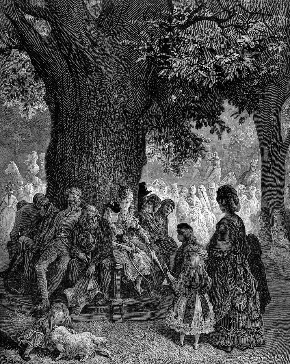 A nagy fa – Kensington Gardens – Gustave Doré alkotó: Gustave Dore