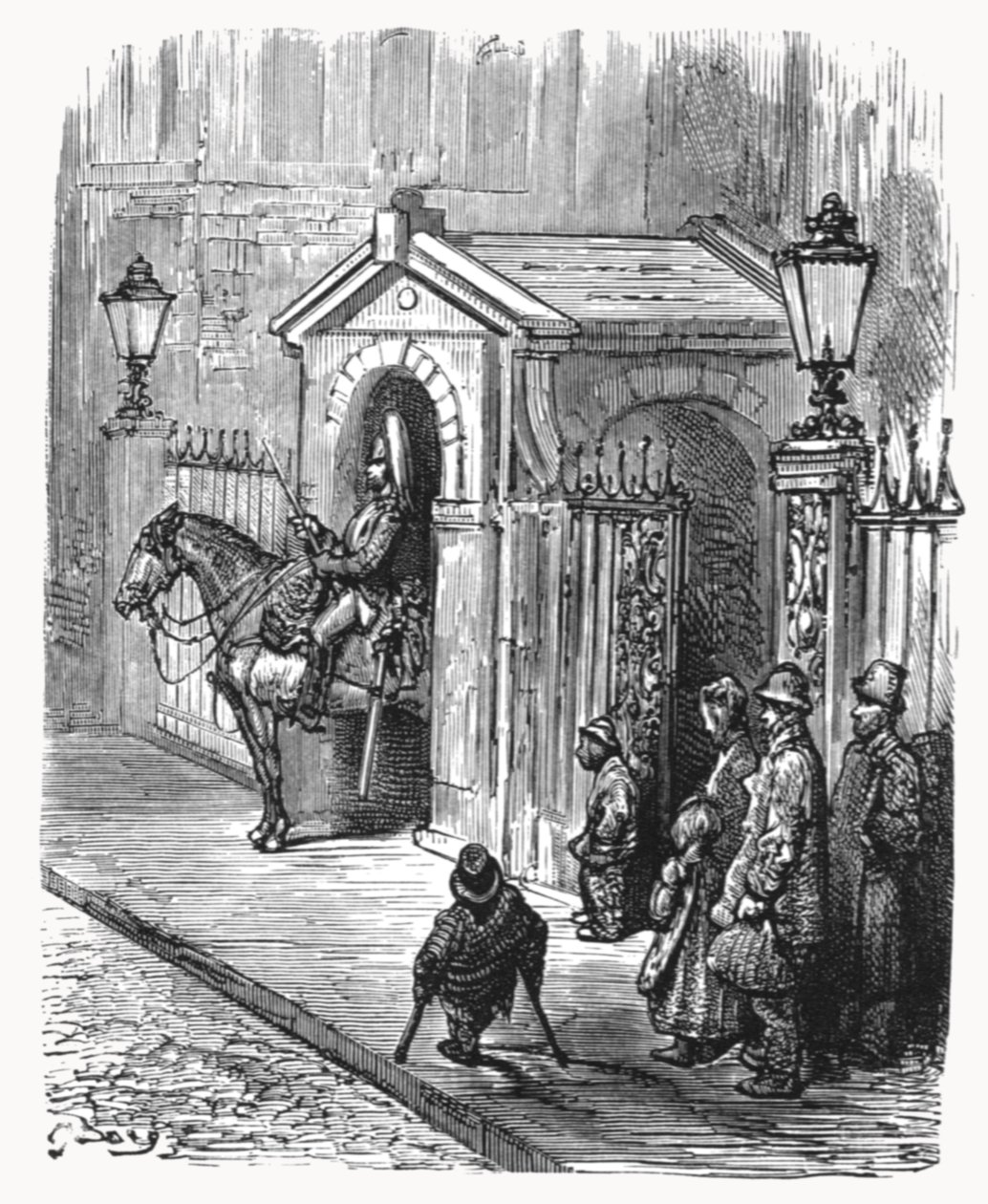 "The Horse Guards", 1872. alkotó: Gustave Dore