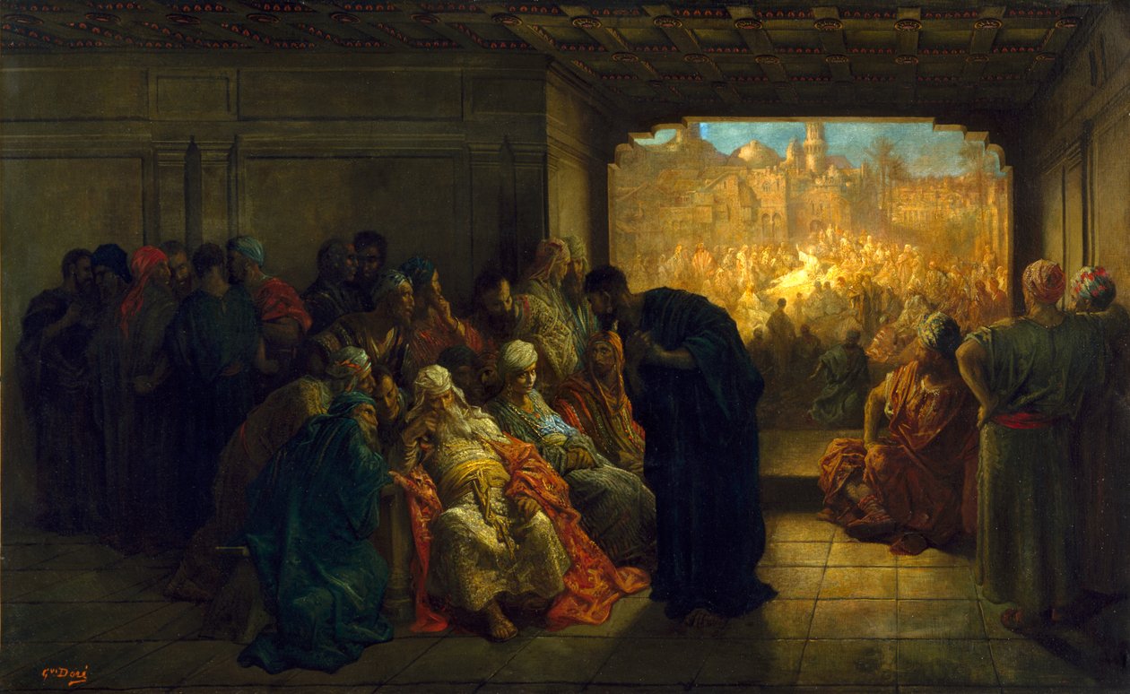 Kajafás háza, 1875 alkotó: Gustave Dore