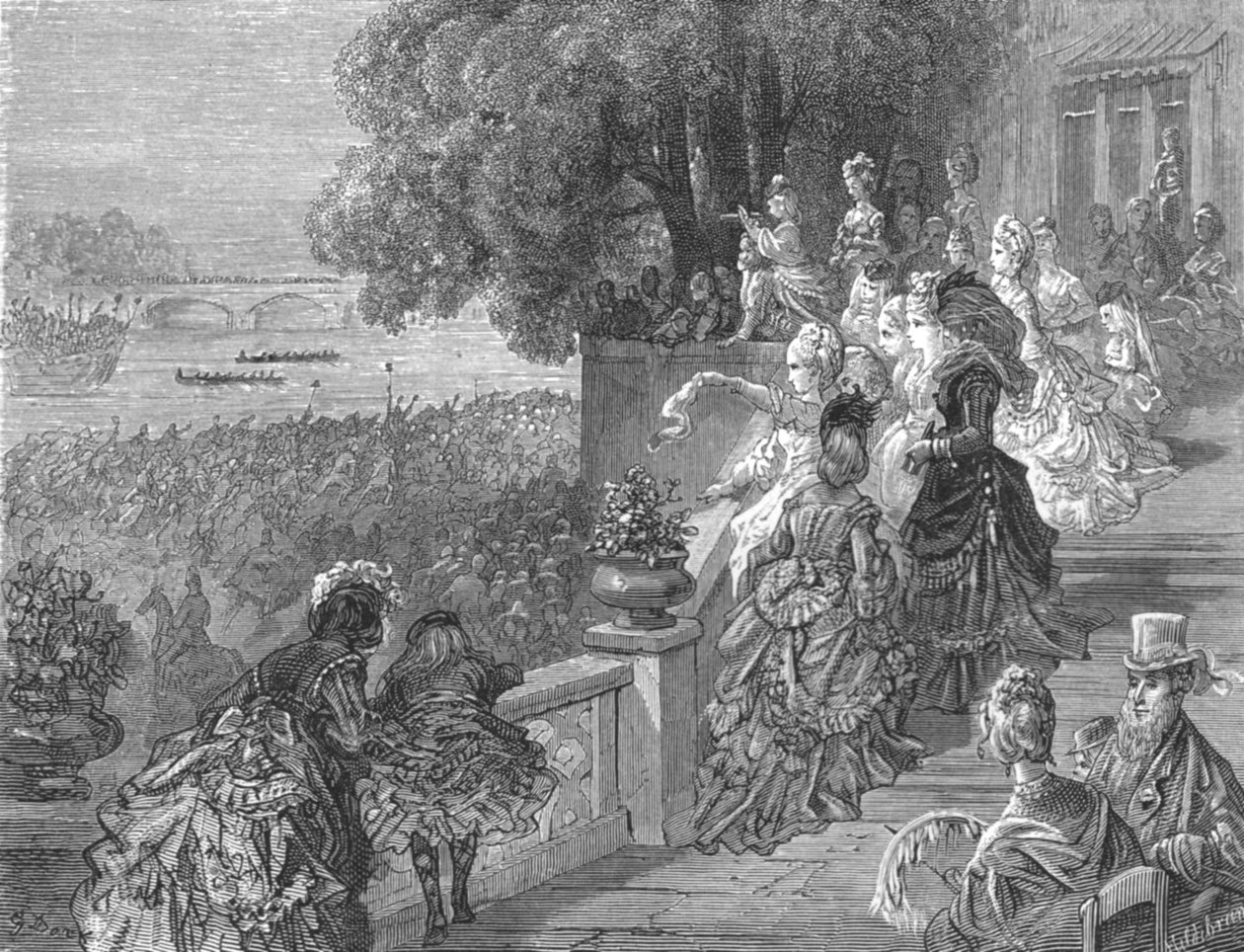 "The Limes - Mortlake", alkotó: Gustave Dore