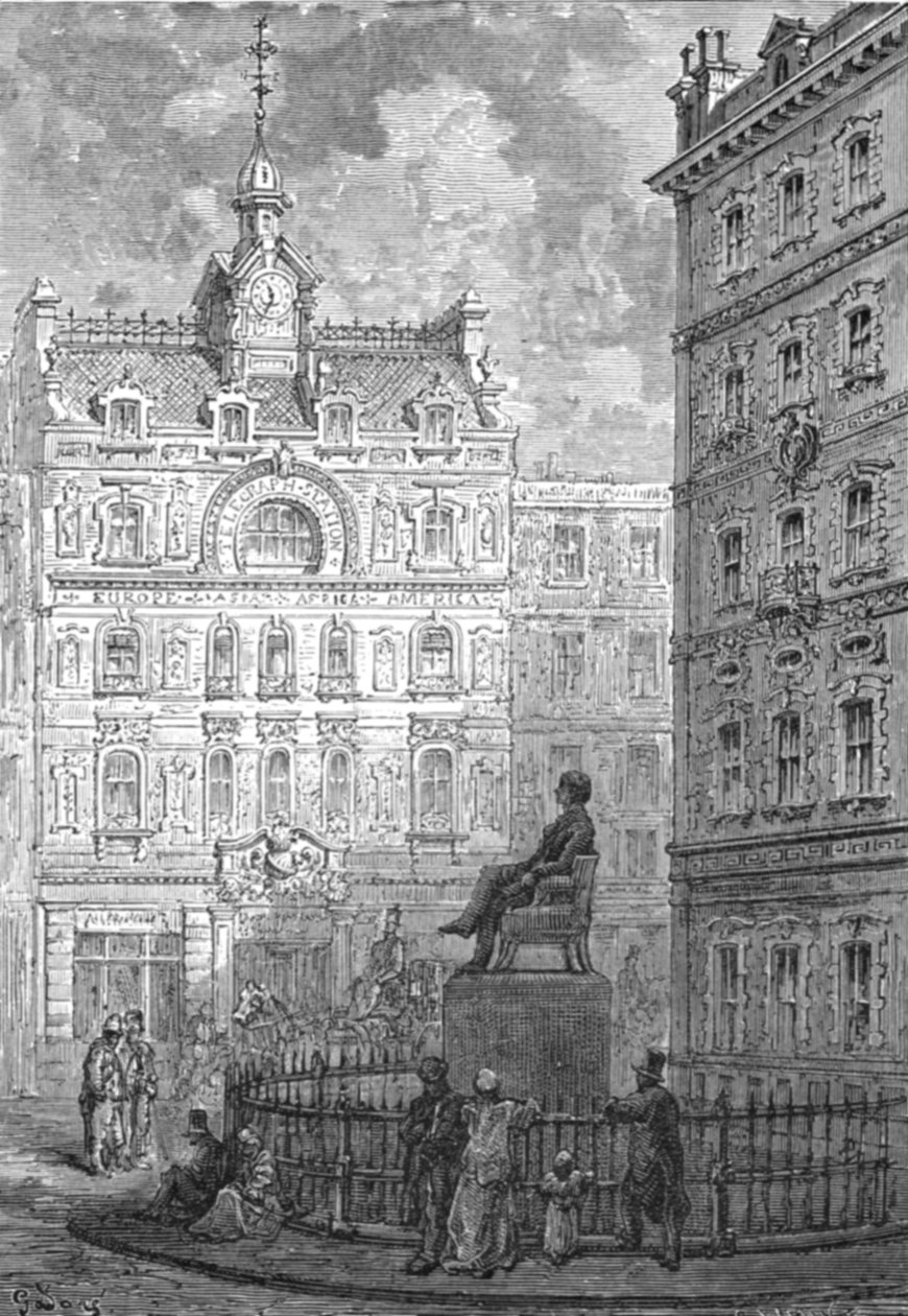 George Peabody emlékműve, 1872. alkotó: Gustave Dore