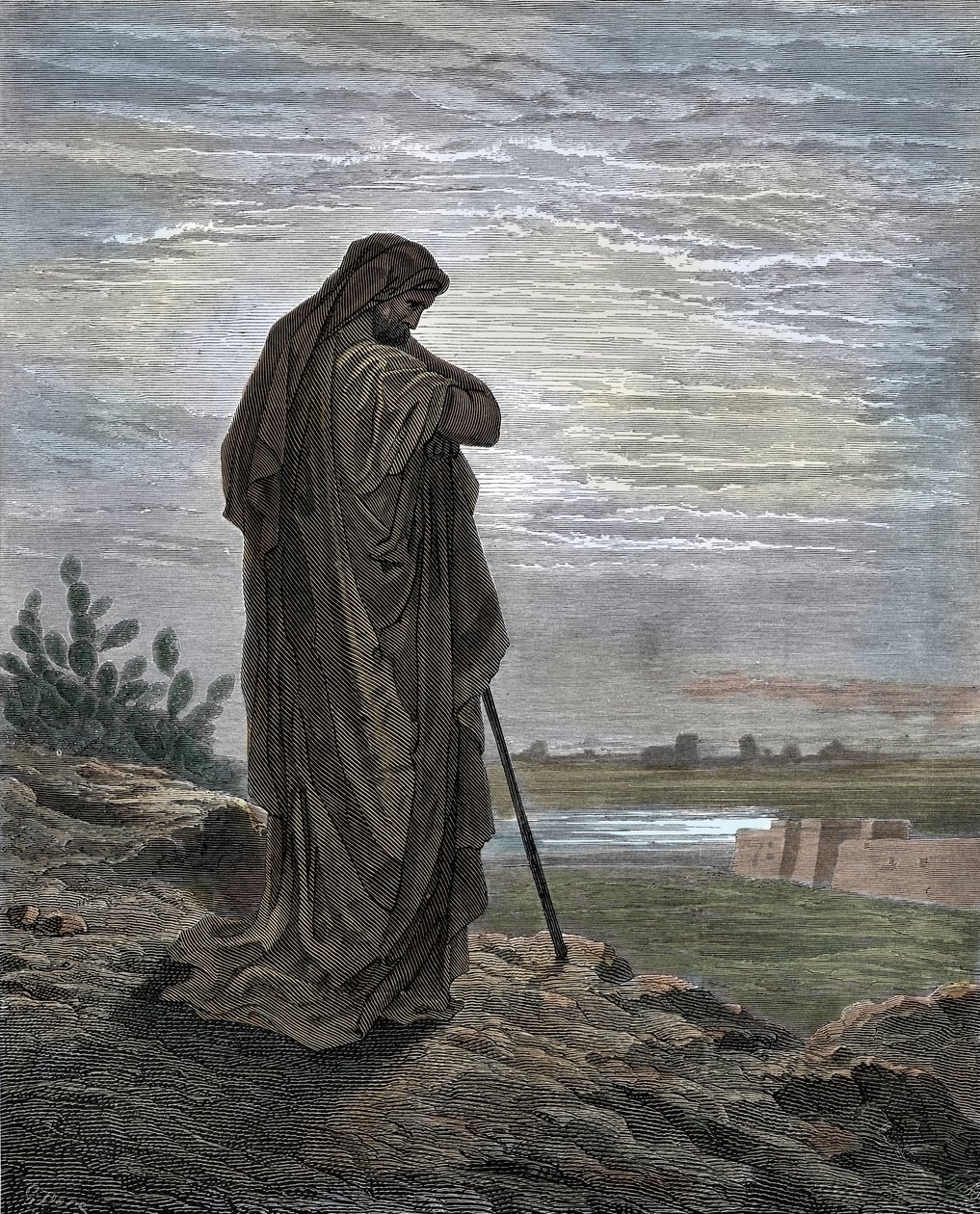 Gustave Dore (1832-1883) Amos próféta metszete a Bibliából alkotó: Gustave Dore