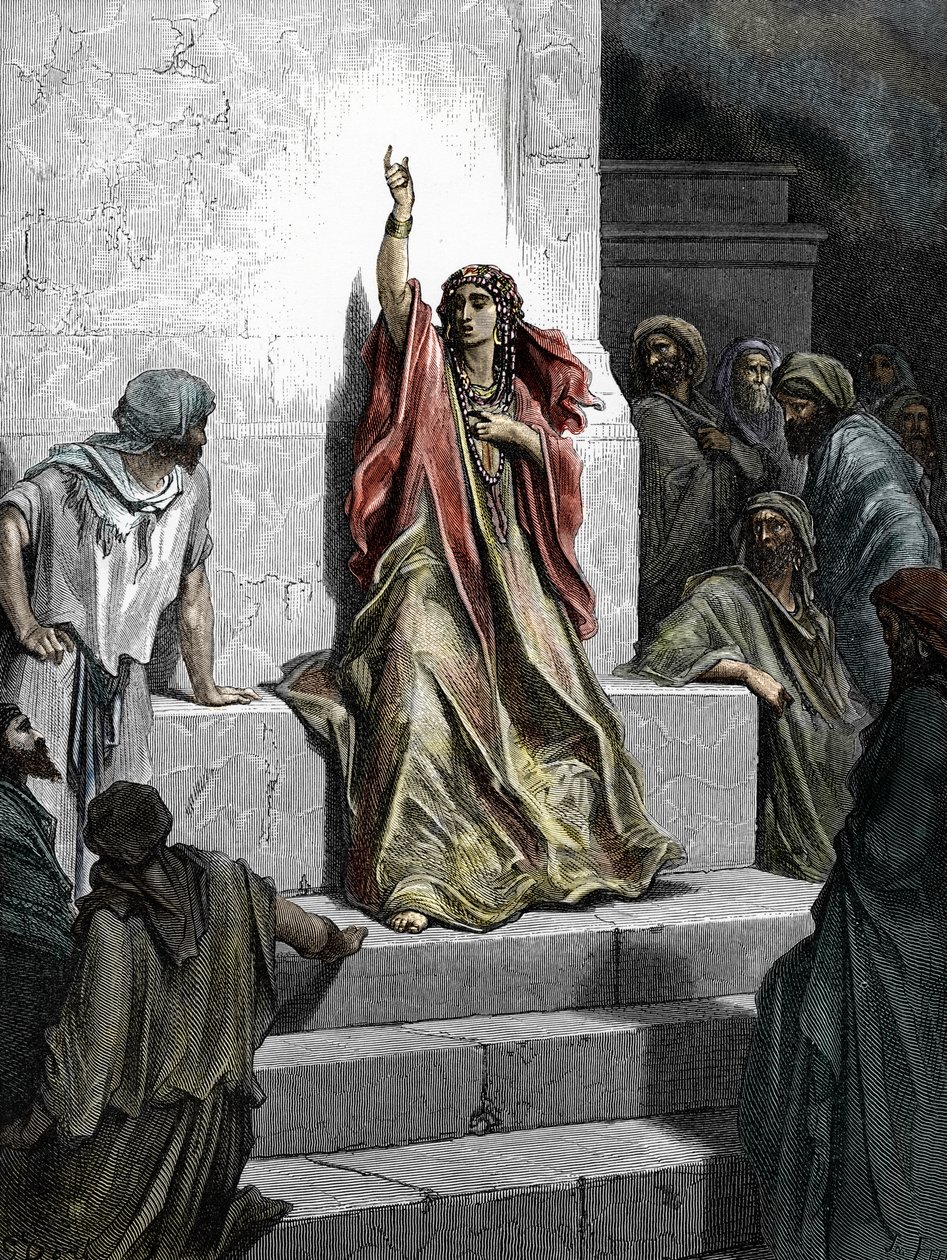 Debora prófétanő (Debora próféta) Metszet a „Bibliából”, Gustave Dore (1832-1883) illusztrálta, 1865 Magángyűjtemény alkotó: Gustave Dore
