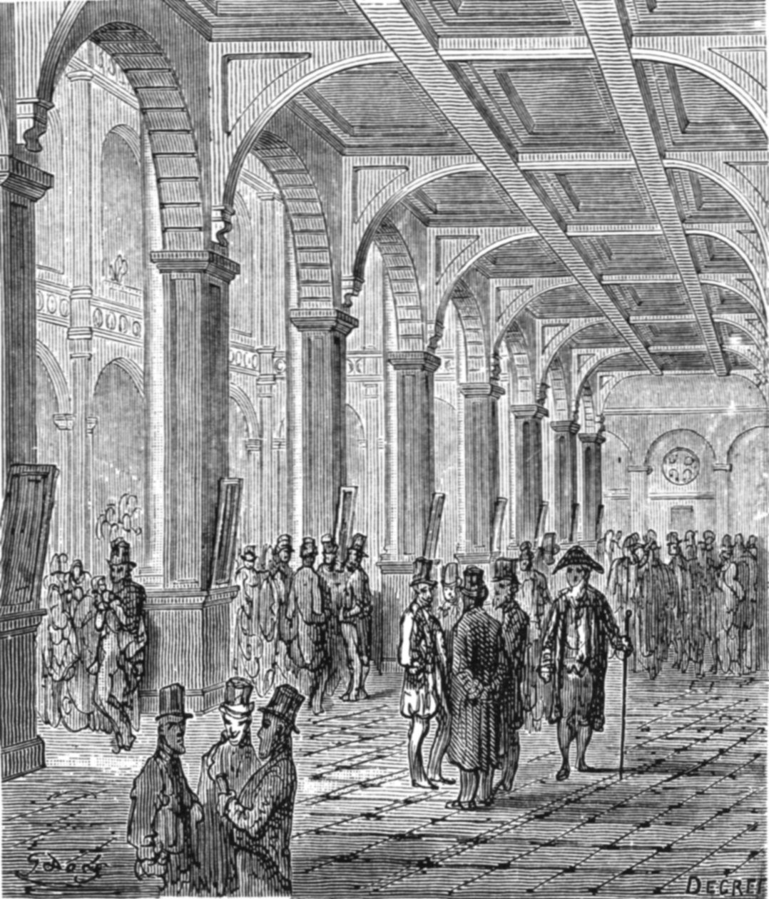 "The Royal Exchange", 1872. alkotó: Gustave Dore
