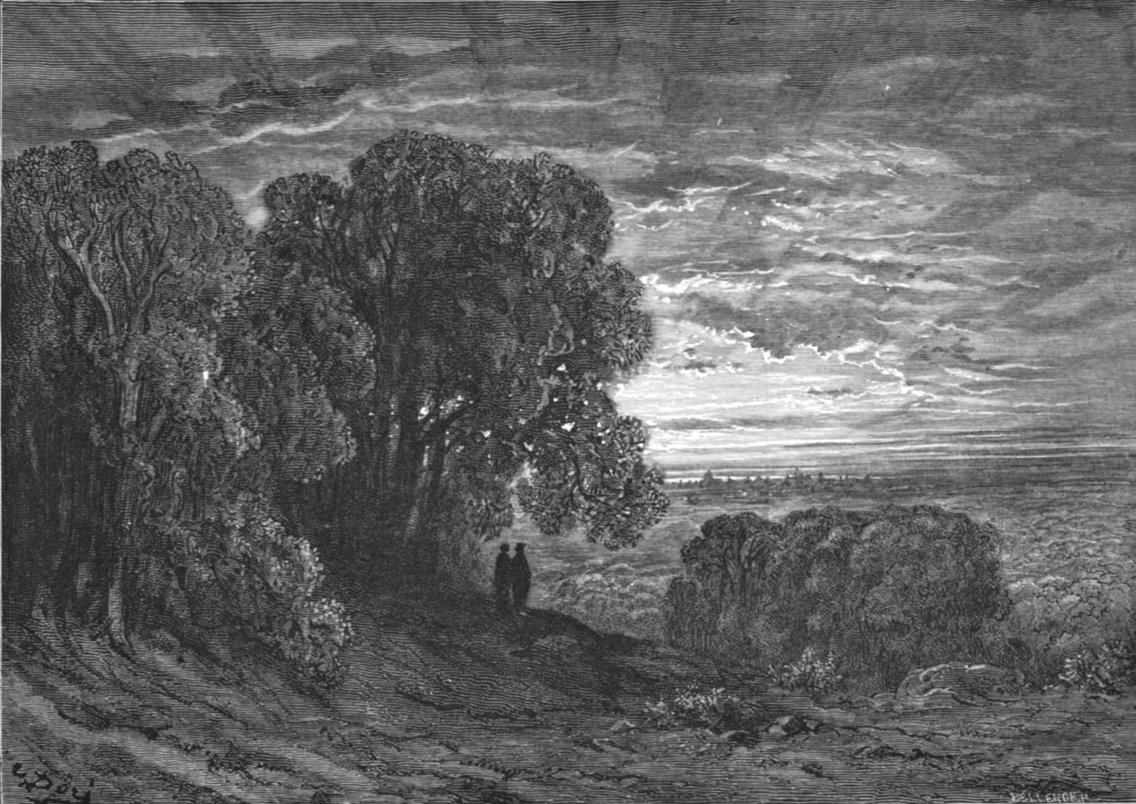 „A két zarándok Highgate-ben”, 1872. alkotó: Gustave Dore